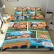thumbnail image 1 of ¡Corre, Charlie Brown! (2) Conjunto de sábanas temático, trío de piezas, cómodo y amigable con la piel, diseño único, regalo de decoración para el hogar para familiares, amigos y fans,135X200cm, 1 of 6