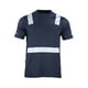 thumbnail image 1 of Polera Hibrida Cinta Reflectiva Manga Corta Azul Talla L, 1 of 4