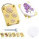 thumbnail image 1 of Mini prensa flores llavero metal portátil kit con anillo conservación flores senderismo, 1 of 7