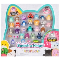 Paquete Squish-A-Longs Squishmallows Serie 2 25 Unidades Con Accesorios