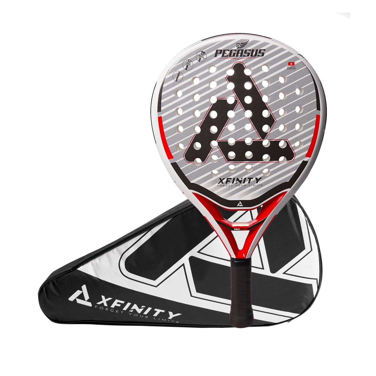 Xfinity - Pala Padel Pegasus Carbono - (Incluye Funda)