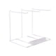 thumbnail image 1 of Organizador De Joyas Soporte De Exhibición Colgador De Metal Para Collar Diadema Llaveros 3 Filas Blanco 26x19x22cm, 1 of 3