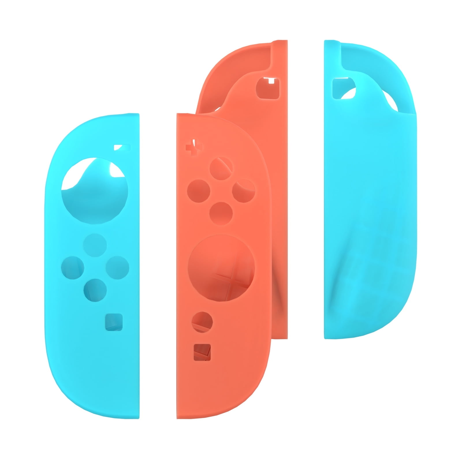 Funda De Silicona Aaronmei Para Control Joy-cons Nintendo Switch 2 Azul Rojo