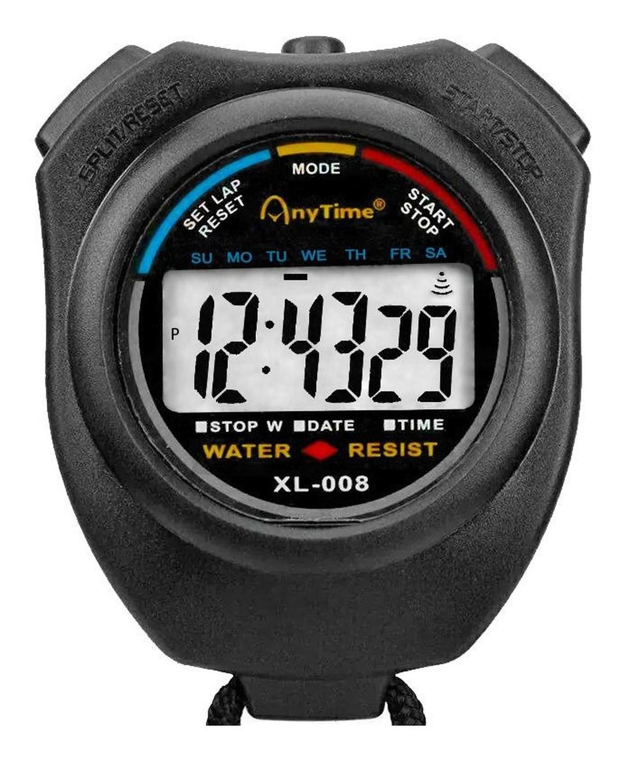 Gen - Cronometro Deporte Temporizador Digital De Mano Negro