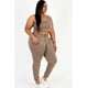 thumbnail image 4 of Conjunto de Camiseta sin Mangas Corta y Pantalones Deportivos de Felpa Francesa de Talla Grande, 4 of 5