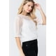 thumbnail image 4 of Top de Malla con Puntos y Tirantes Finos en el Codo, Talla M, 4 of 4