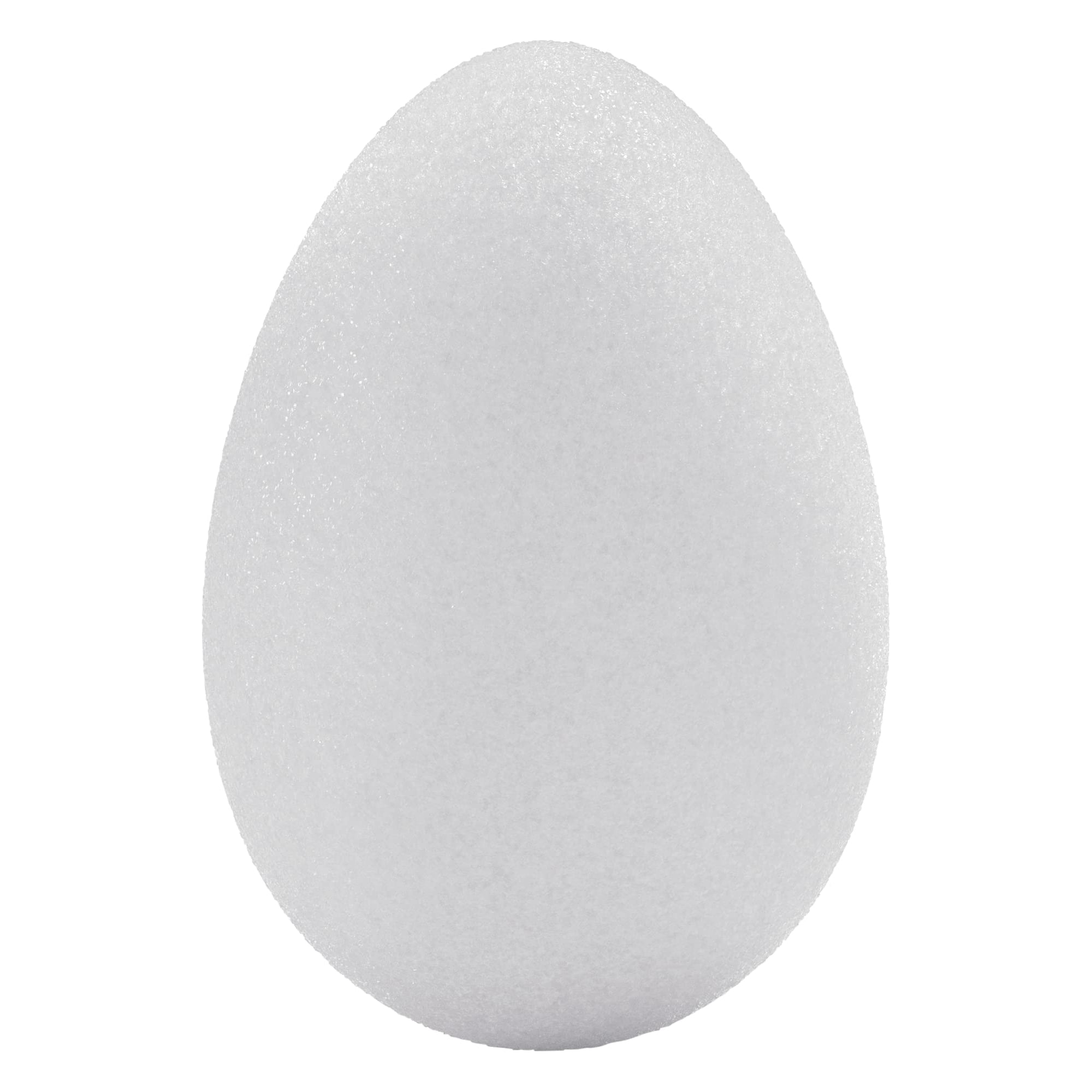 Huevos Craftfōm Floracraft De 4 Piezas, 6 Cm X 7 Cm, Color Blanco