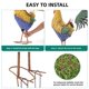 thumbnail image 3 of Escultura Autodaya 81 cm Gallo de Metal – Decoración estilo granja, 3 of 9