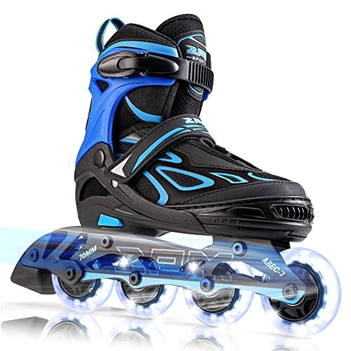 Patines En Línea 2pm Sports Vinal Para Niños, Ajustables, Parpadeantes