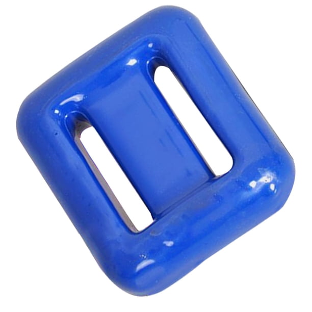 Pesas de buceo sólidas de 0,5 kg a 1,5 kg, piezas recubiertas de PVC antideslizantes para buceo, cinturón de pesas para natación, deporte Azul 1000g