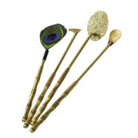 Bothyi - Kit De Fabricación De Incienso Para El Hogar, Latón De Barrido De Plumas Para Suministros De Quemador De Incienso