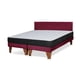 thumbnail image 2 of Cama Europea Zen Roller 2 Plazas Colchon Comprimido Espuma + Respaldo Tela Burdeo, 2 of 8