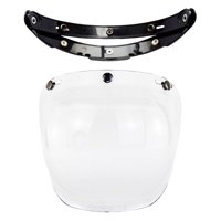 Ioensy - Protector De Lente Con Visera A Presión Para Motocicleta 3 Para Cascos Abiertos Transparente