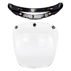 Ioensy - Protector De Lente Con Visera A Presión Para Motocicleta 3 Para Cascos Abiertos Transparente