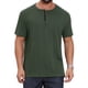 thumbnail image 1 of INSPIRE CHIC Camiseta de Hombre Henley de Manga Corta con Botones y Textura Jacquard Tejida XL Verde, 1 of 6
