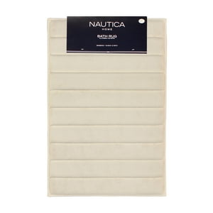 Alfombra De Baño Nautica 50X80Cm Coralina Ultra Suave Marfil