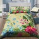 thumbnail image 1 of Hibiscus Flower Quilt Duvet Cover Set Bedroom Decor Double Pillowcase Bed Linen3-Piece Bedding Set, 1 of 5