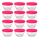 thumbnail image 1 of Set 12 bowls tazon contenedor de vidrio con tapa aperitivos, 1 of 3