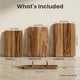 thumbnail image 2 of Tablas de Cortar de Madera SMIRLY para Cocina, Tabla de Cortar Doble Cara con Asa, Juego de 3 Tablas de Madera Maciza de Acacia con Soporte, No Tóxicas para Carne, Verduras y Frutas, 2 of 9
