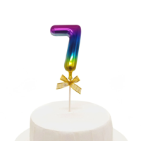 Genérico - Topper Torta Numeral Multicolor 7