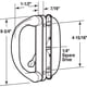 thumbnail image 2 of Tirador para puerta de patio Prime-Line C 1275, blanco fundido a presión con cierre, 2 of 4