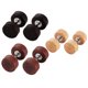 thumbnail image 2 of 3 Pares De Tapones Para Los Oídos Falsos De Madera Para Hombre, Calibres, Aretes De Tuerca Con Tornillo De Ilusión, 2 of 6