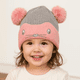 thumbnail image 2 of GORRO DE LANA INFANTIL DISEÑO RATON CON CHIPORRO Y POMPONES BEBE UNISEX, 2 of 3