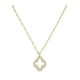 thumbnail image 1 of Collar Time and Tru con Dije de Trébol Baño de Oro y Piedras Pavé, 1 of 3