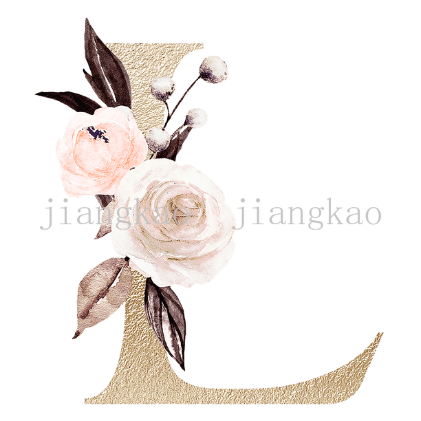 Personalised Name Initial Backpack with Pink Gold Letter Design Girls Kid Nursery Child Pre School Rucksack School Bag Backpack