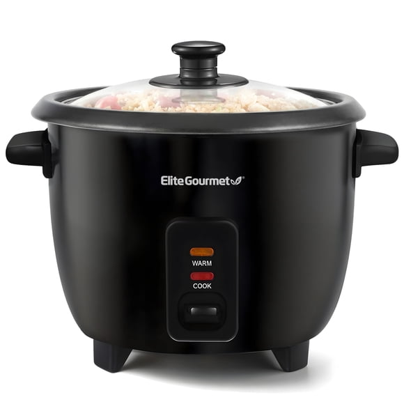 Arrocera Elite Gourmet ERC6BNST, 1,4 L, 6 tazas, color negro