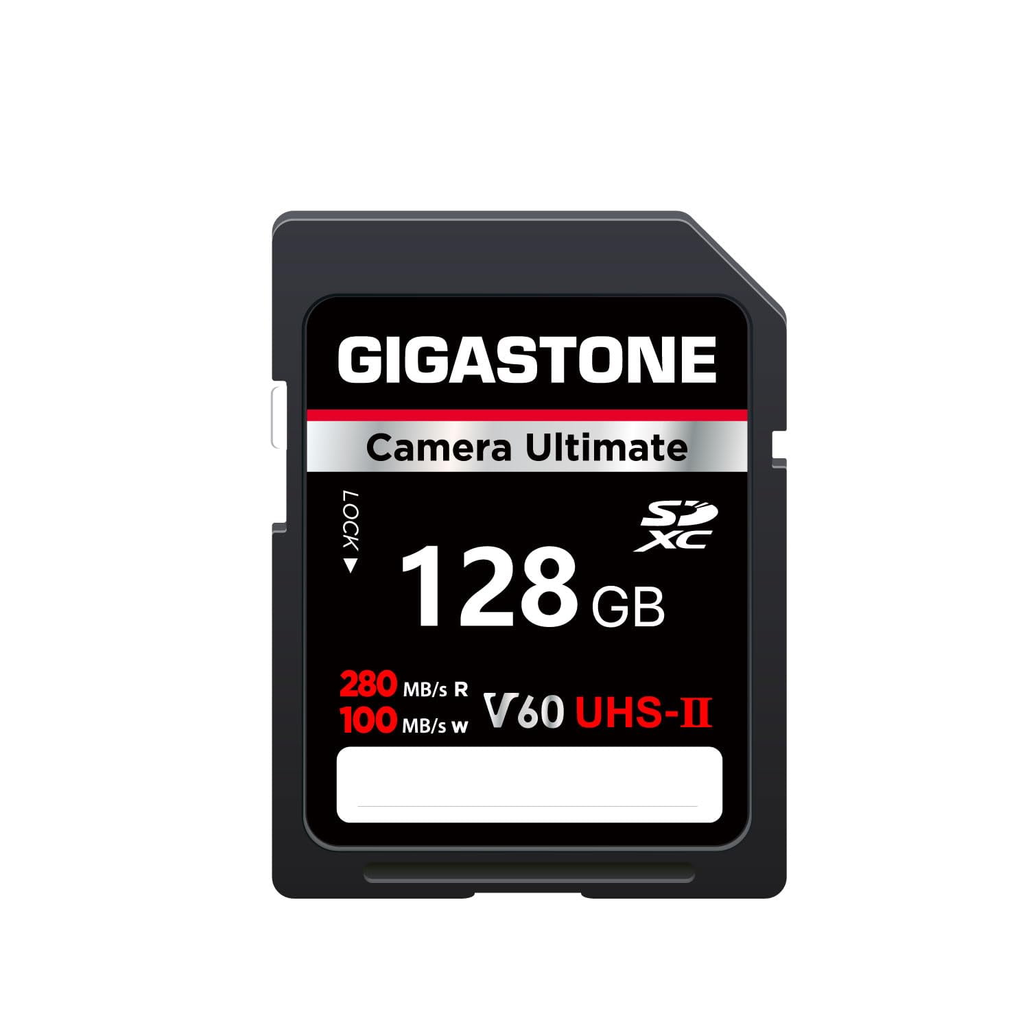 Tarjeta Sd Gigastone 128 Gb Uhs-ii V60 U3 280 Mb/s