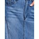 thumbnail image 5 of INSPIRE CHIC Falda Maxi de Jean para Mujer Casual de Cintura Alta Lavado Desgastado Línea A Oscilación Larga Faldas de Mezclilla L Azul Cielo, 5 of 6