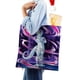thumbnail image 4 of Frieza Bolso de tela con estampado de lienzo para mujer, bolsa de compras reutilizable y estética, con cremallera interior, regalo para mujer,38*45cm., 4 of 6
