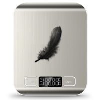 Báscula Para Alimentos Soyok De Acero Inoxidable De 5 Kg Con Pantalla Lcd Y Tara