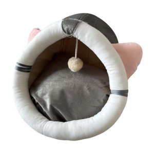 Ioensy - Cama Para Gatos Con Bola Interactiva, Cama Para Mascotas Para Gatos Al Aire Libre Y Perros Pequeños En Interiores S