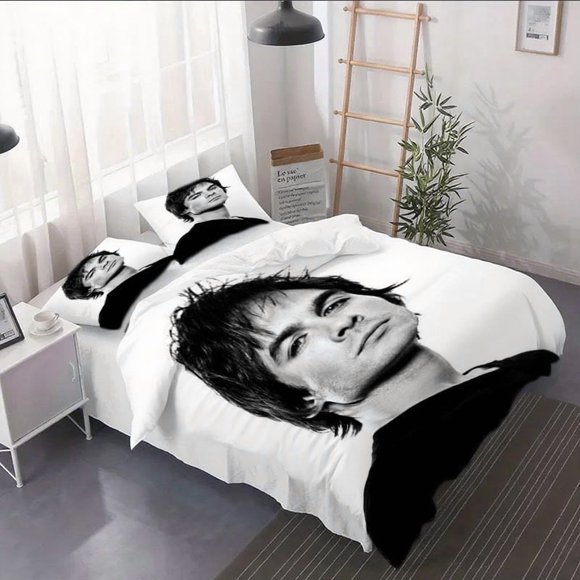 3pcs Ian Somerhalder Cover Set - Bed Sheets with Printed Patterns Includes Fitted and Pillowcases for the Living Room