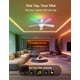 thumbnail image 5 of Ventilador de techo Homlit 107 cm RGB con app y control remoto blanco, 5 of 9