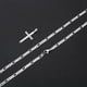thumbnail image 5 of Collar Ursteel Cross para hombre en plata 925 bañada en oro de 14 quilates, 5 of 7