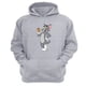 thumbnail image 1 of Polerón Canguro Tom Y Jerry Gris Claro Talla Xs Unisex, 1 of 2