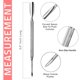 thumbnail image 2 of Juego de 4 piezas de acero inoxidable de doble cara Krisp Beauty Cuticle Pusher, 2 of 6