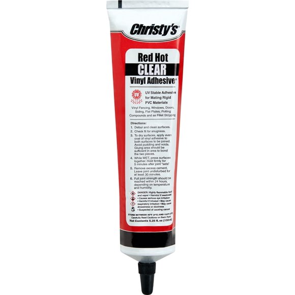 Tubo adhesivo Christy's Red Hot Vinyl de 150 ml