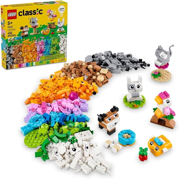 LEGO Classic 11034 Mascotas Creativas Set 450 Piezas