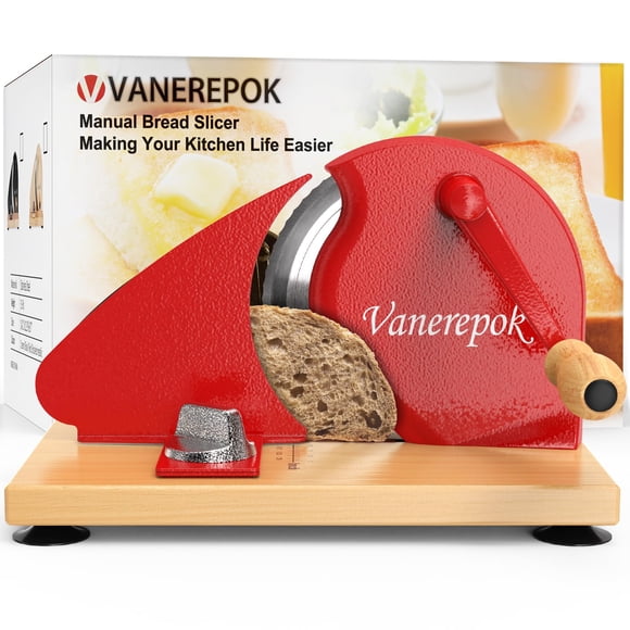Manual de rebanadora de pan vanerepok para pan de masa madre casero