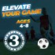 thumbnail image 4 of Balón de fútbol PlayBolt talla 3 de PVC premium, para niños, paquete de 4 con bomba, 4 of 8