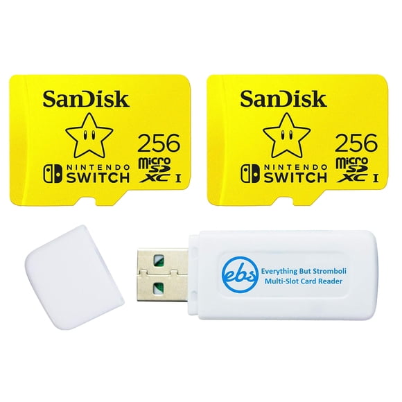 MicroSD SanDisk 256 GB (2 unidades) para Nintendo Switch OLED