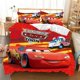 thumbnail image 1 of Disney Red Lightning McQueen Car Bedding Set For Kids Bedroom Decor King Duvet Cover Set, 1 of 4