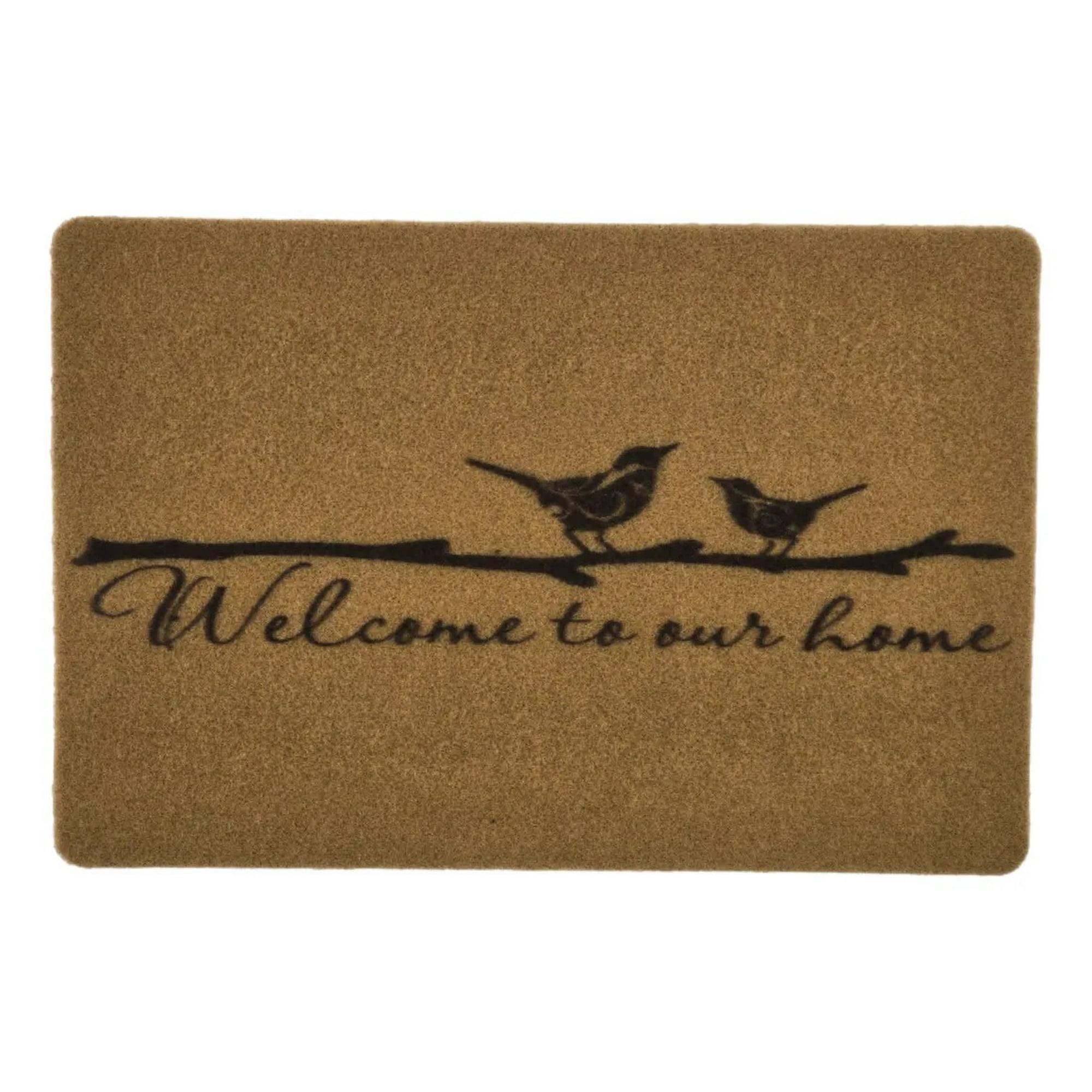 Genérica - Alfombra Limpia Pies Felpudo De Fibra Bienvenidos Idiomas 60x40cm