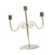 thumbnail image 1 of Candelabros De 3 Brazos, Candelabro Cónico De Hierro Para El Hogar, Festival Del Manto, Dorado, 1 of 3