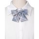 thumbnail image 4 of INSPIRE CHIC Lazos Preatados con Correa Elástica a Cuadros para Mujer Azul Gris Talla Única, 4 of 6