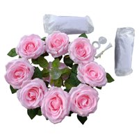 Magideal - Decoración De Flores De Coche De Boda, Decoración De Coche De Novia, Cintas De Corona Flor Nupcial Decoración De Coche De Boda Para Vacaciones , Rosado